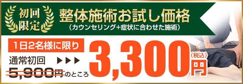 初回：3,300円